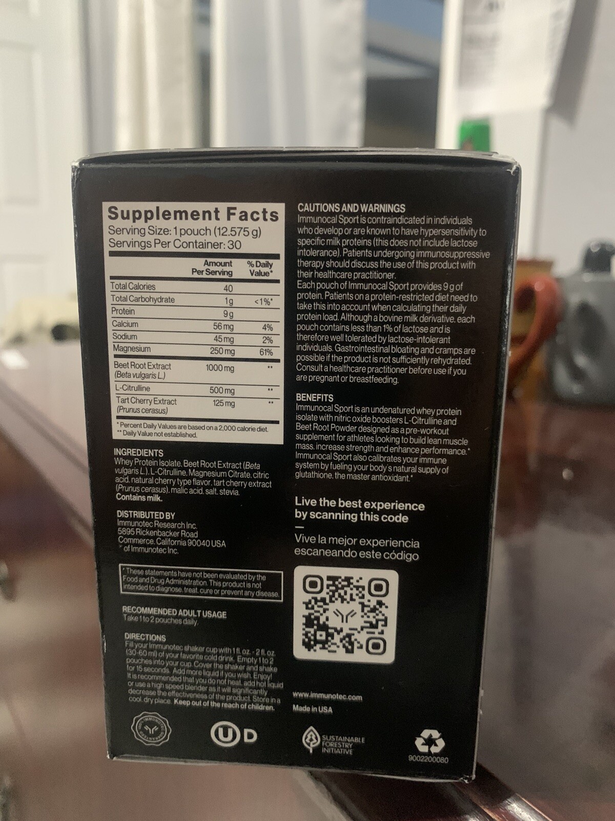 Immunocal Sport Glutathione Precursor Whey Protein Isolate with Cysteine HEA