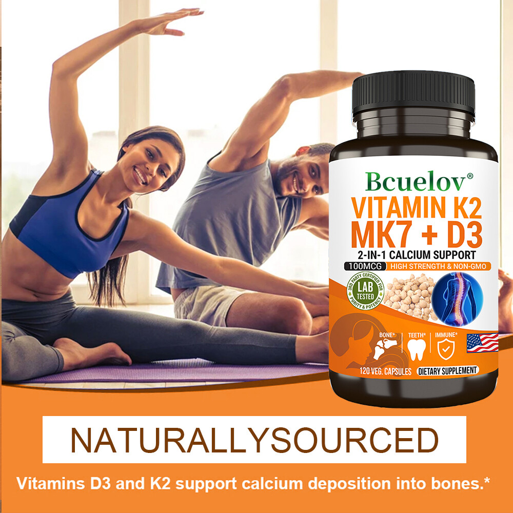 VITAMIN K2 MK7 + D3 2-IN-1 CALCIUM SUPPORT-Bone&Joint Health-teeth health