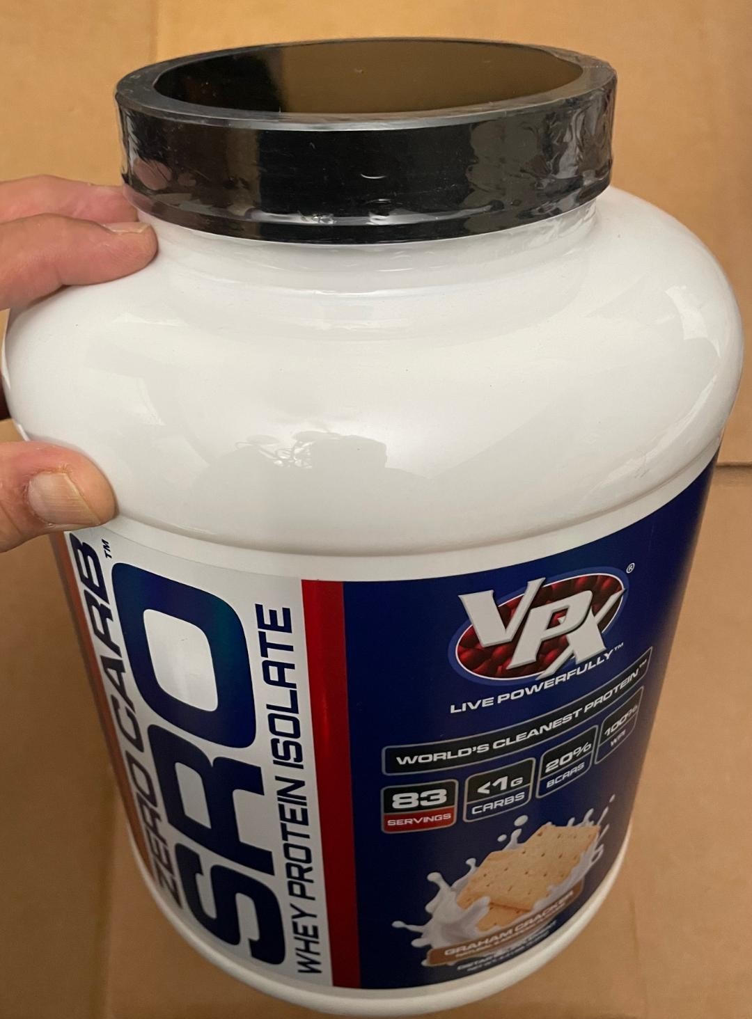 ZERO CARB SRO Whey Protein Isolate 4.4 Lbs Graham Cracker 83 Serving,90 Calories