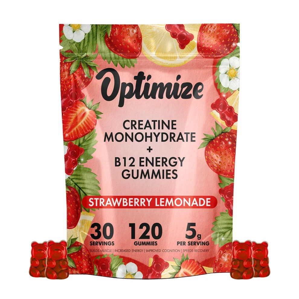 2 PACK Creatine Monohydrate Gummies – 240 Gummies w/ B12 + Magnesium Sugar Free