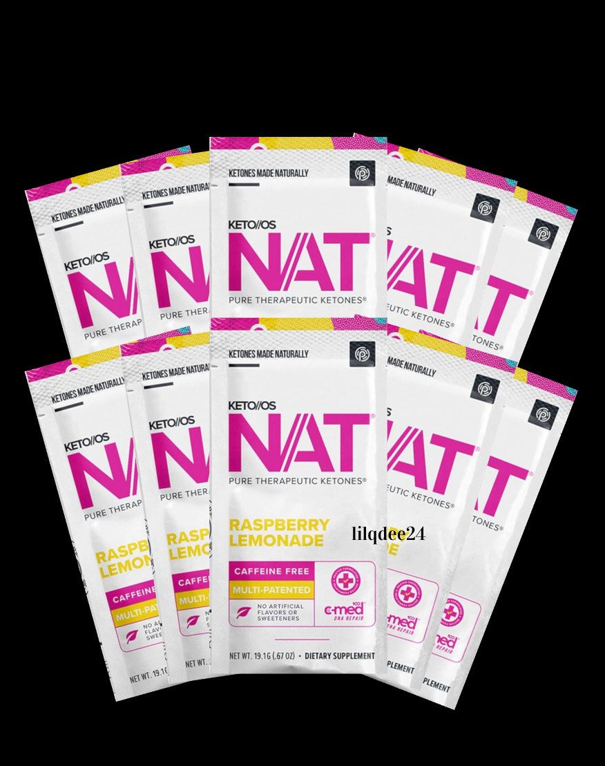 🔥Pruvit Keto OS NAT Ketones Raspberry Lemonade Caffeine Free 10 Pack Exp 6/26