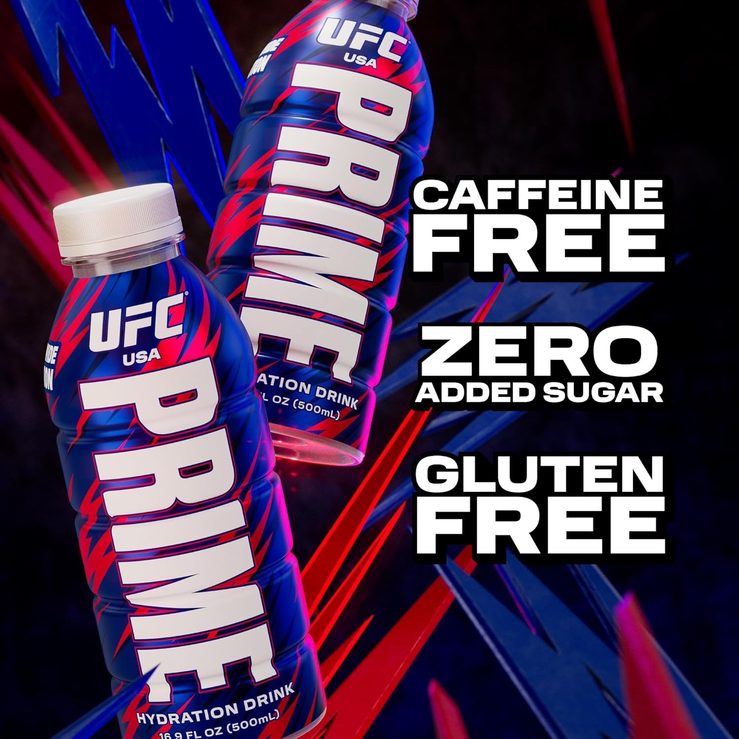 PRIME Hydration Sports Drink – UFC Edition, 16.9oz – Berry Freeze (24 Bottles)
