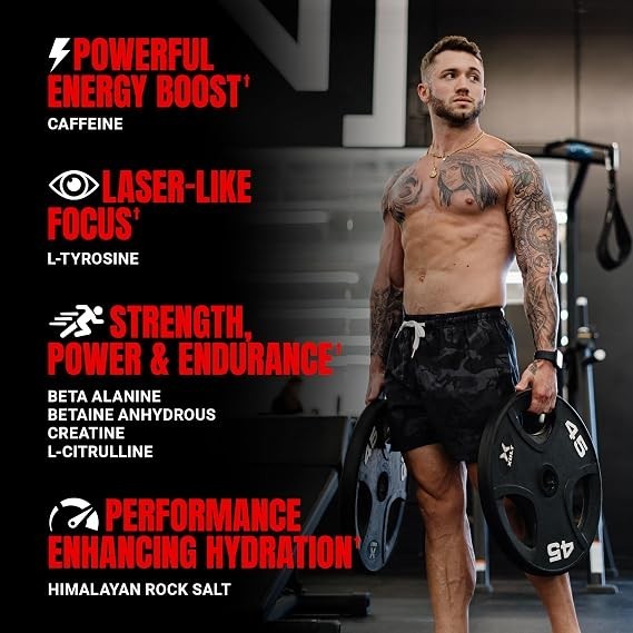 ProSupps Mr. Hyde Signature,Pre Workout Powder Creatine,(Blue Razz, 30 Servings)