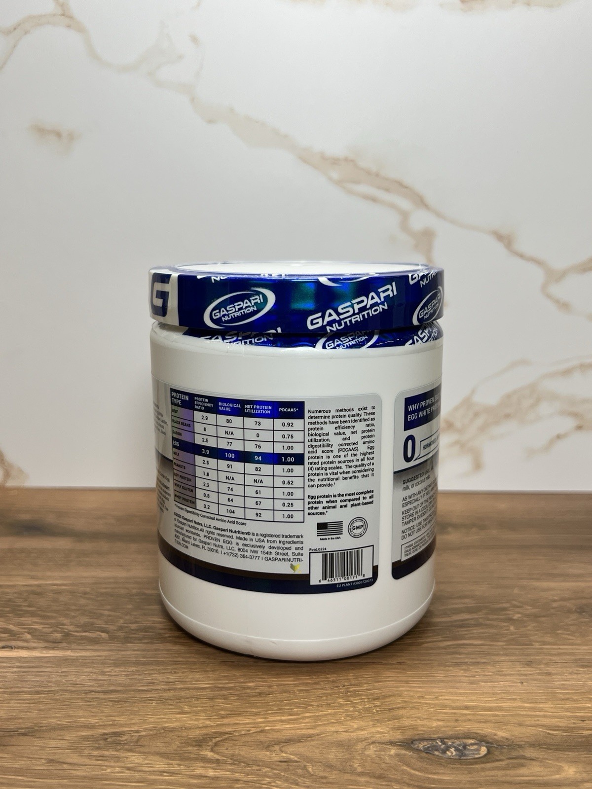 Gaspari Nutrition Egg White Protein Powder Chocolate Dairy-Free 170g