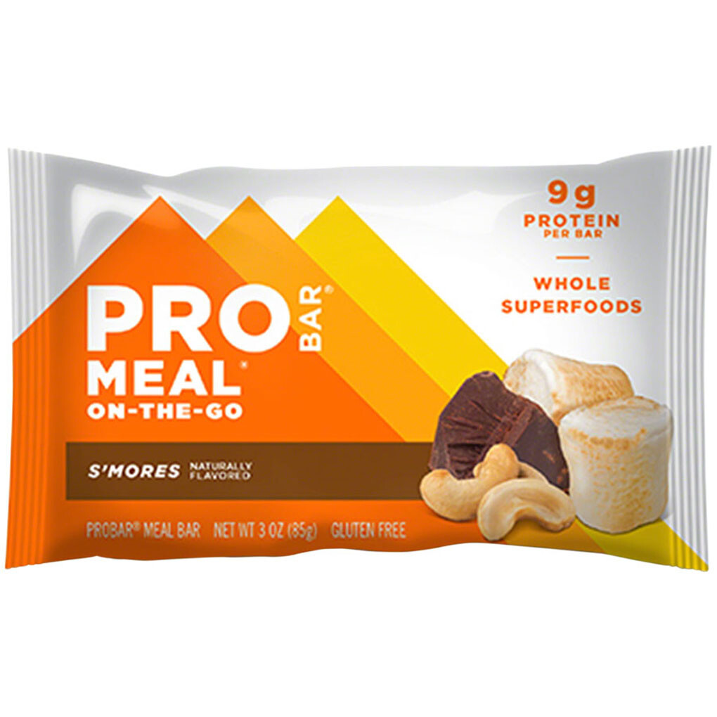 ProBar Meal Bar S’mores Box of 12 Protein Omega 3 6 Fiber GMO Free Organic Vegan
