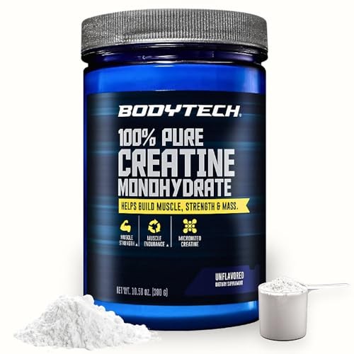 Creatine Monohydrate Powder Unflavored 5g 60 Servings Pre Workout