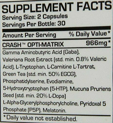 Pro Supps CRASH PM Fat Shredder Weight Loss Sleep Aid 60 capsules – SALE