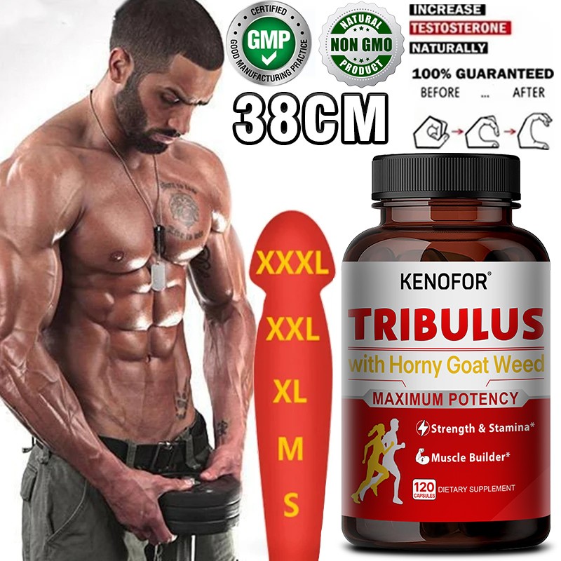 Tribulus Capsules 7000mg Testosteron Booster Muscle Mass 120 Capsules