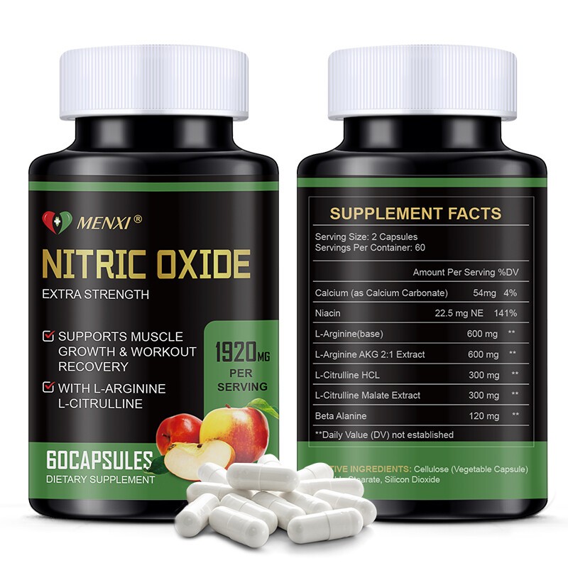 Nitric Oxide and Circulation Booster | L-Arginine, L-Citrulline | Extra Strength