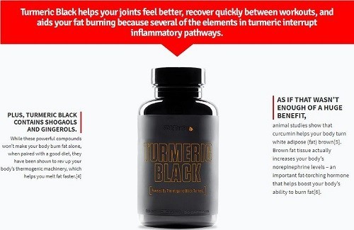 2 Pack Turmeric Black Sculptnation Fatigue Fat Burn Muscle Build Weight Loss