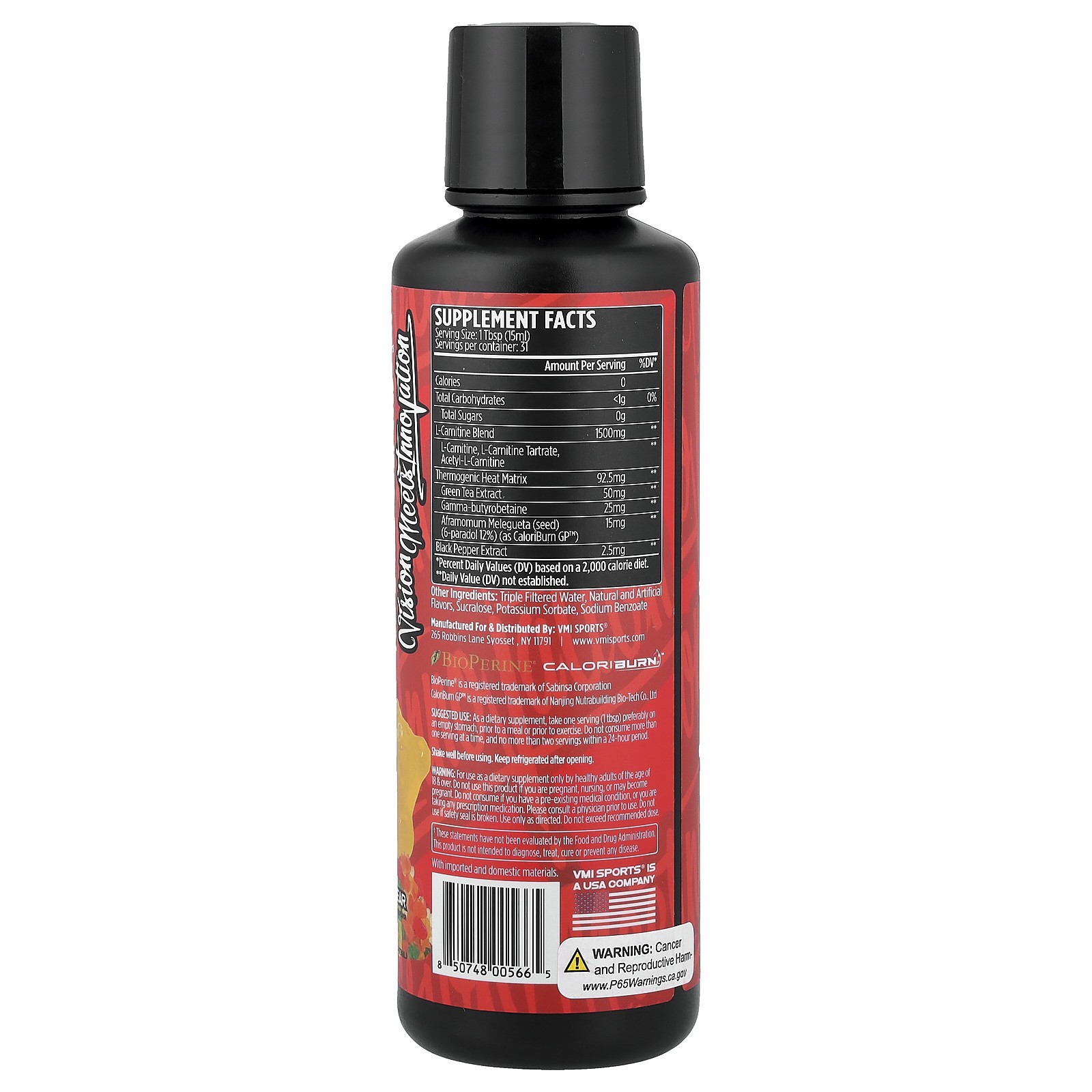 L-Carnitine 1500 Heat, Gummy Bear, 16 fl oz (473 ml)