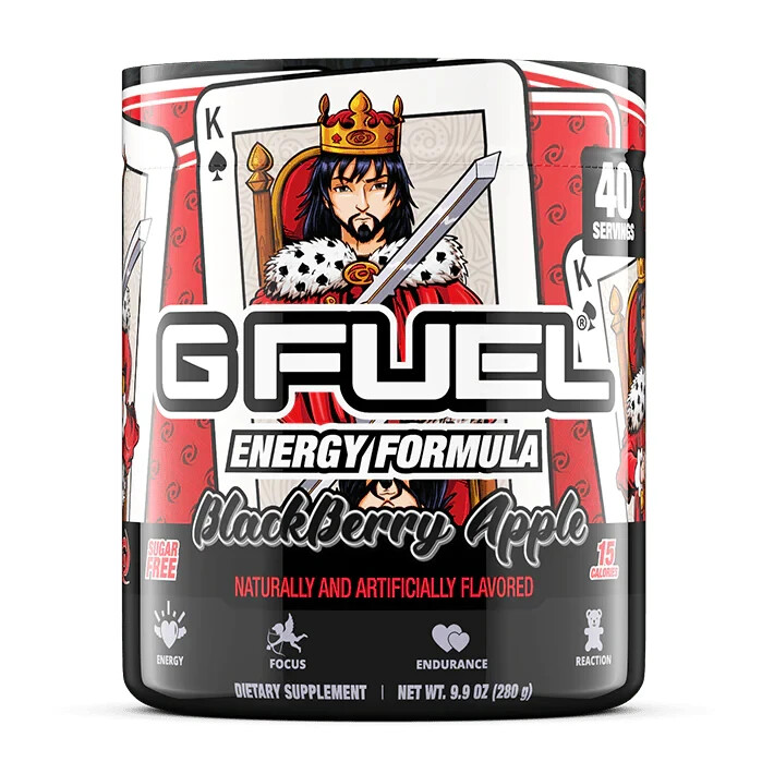 Gamma Labs G Fuel King of Spades Blackberry Apple GFuel 40 Servings