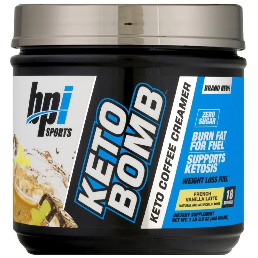 KETO BOMB BPI Sports FRENCH VANILLA LATTE Keto Diet Coffee Creamer 8/22 MCT’s