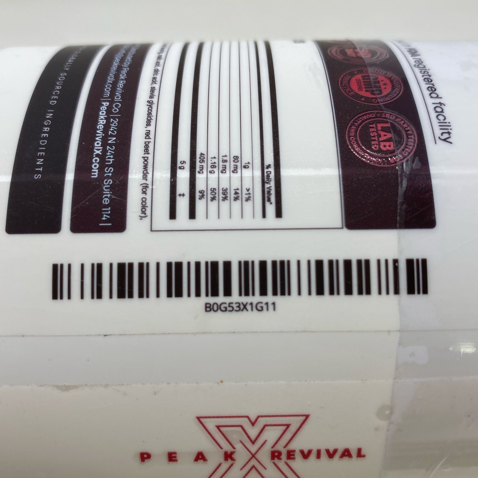 Peak Revival-X Creatine + Electrolytes, Sour Watermelon, 30srv/324g