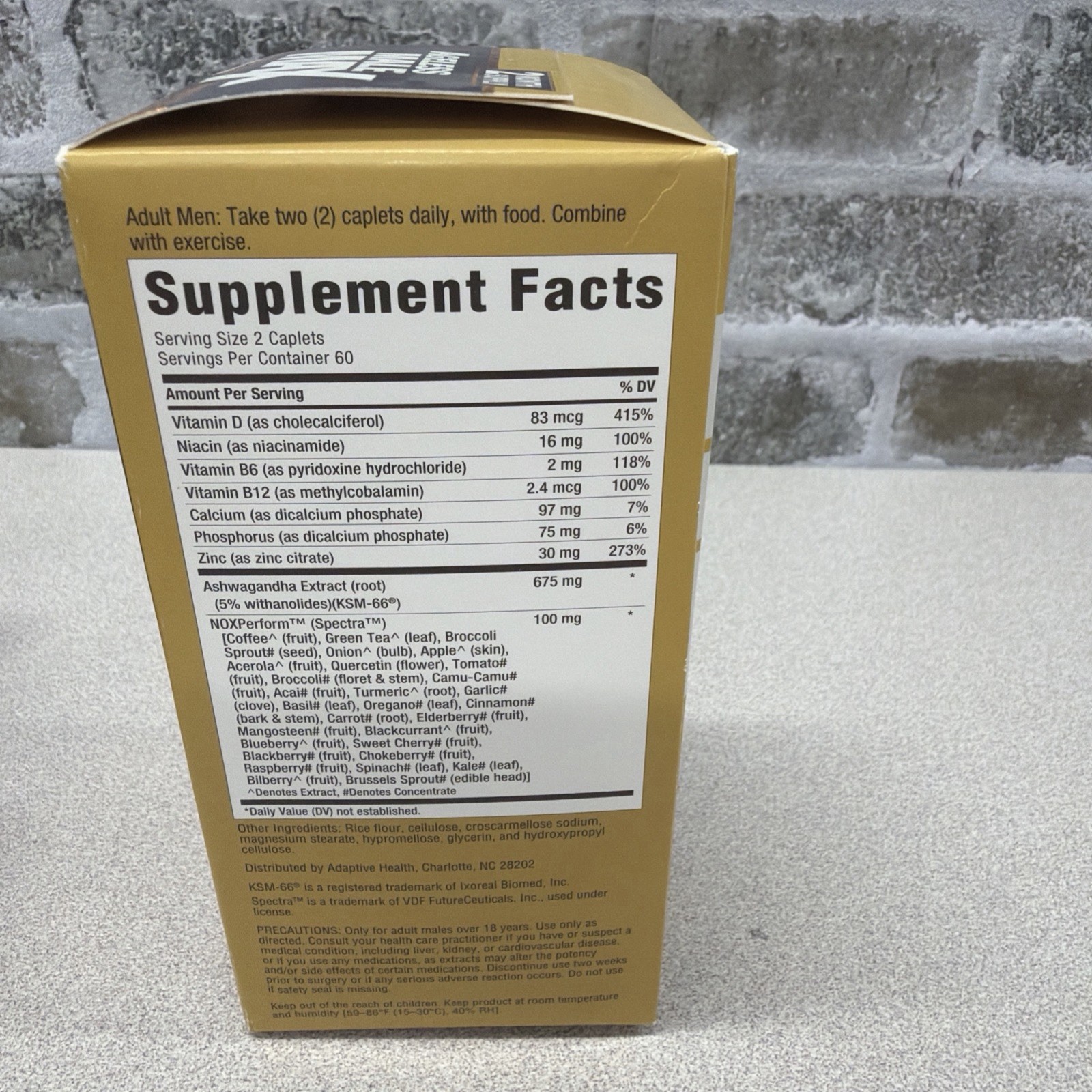Ageless Male Max Total Testosterone and Nitric Oxide Booster – 120 Caplets