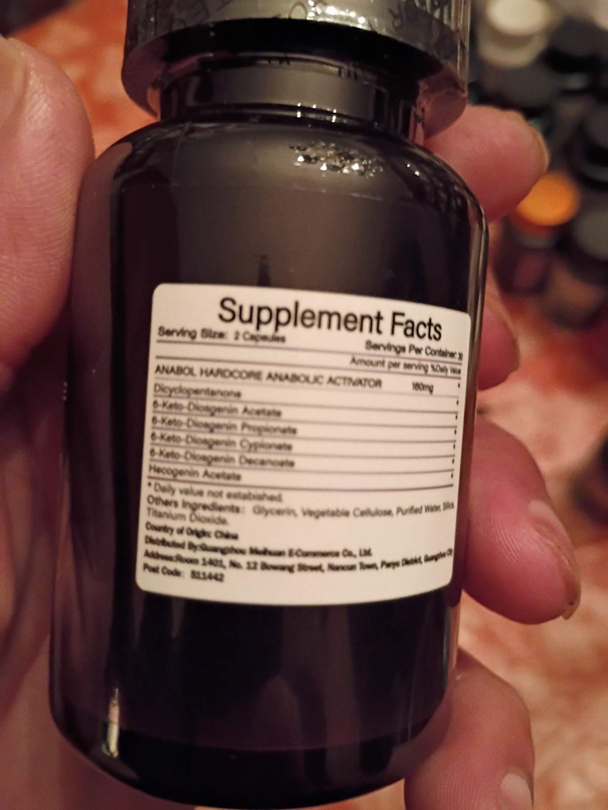 Anabol Hardcore Muscle Builder Legal Natural Steroid 1 Bottle Vigor Mental Focu