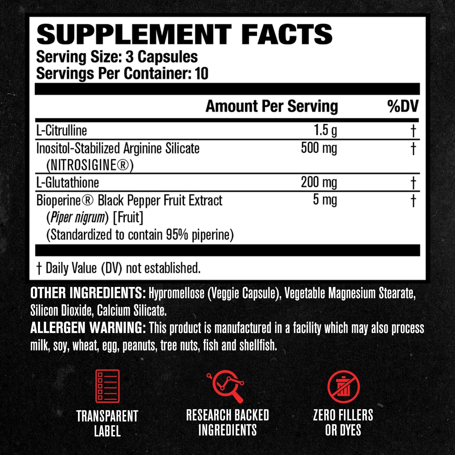 Jacked Factory N.O. XT Nitric Oxide Supplements for Men 30 Count (Pack of 1)