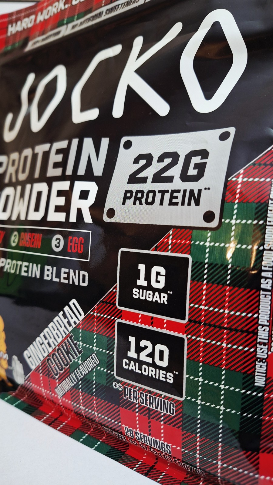 Jocko Molk Protein Gingerbread, 28 Serv,22g Protein,Naturally Flavored, 09/2027✨