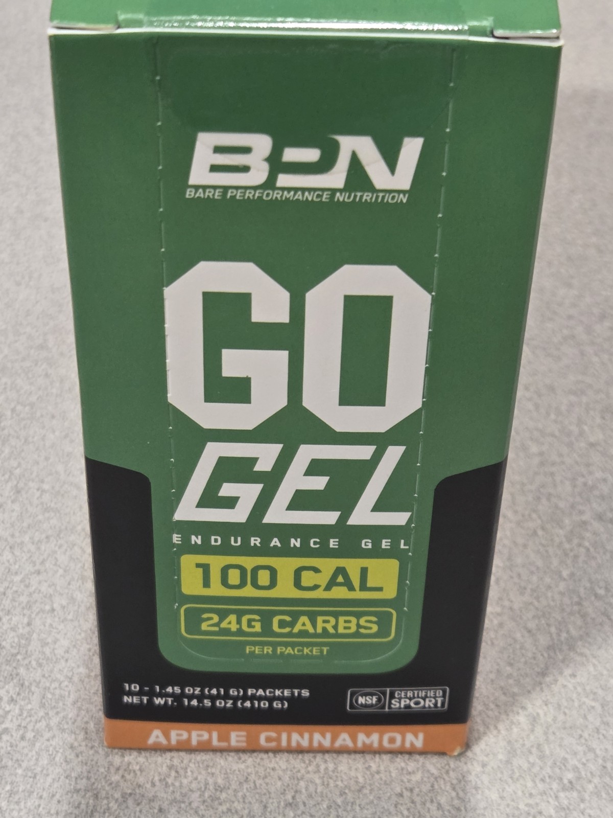 BARE PERFORMANCE NUTRITION, BPN Go Gel Endurance, Apple Cinnamon 10pk