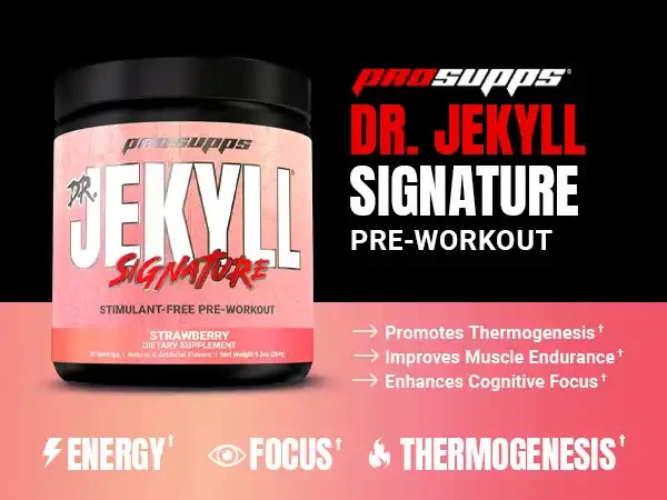 ProSupps (2-PACK) Dr. Jekyll Signature Pre Workout Powder STIM-FREE *STRAWBERRY*
