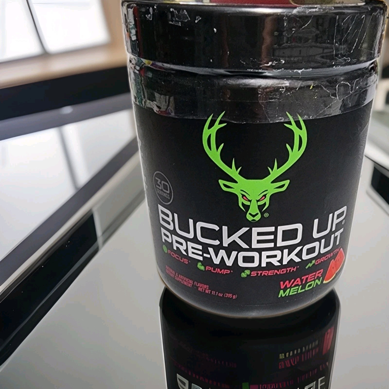New BUCKED UP Pre-Workout, 11.1 Oz Watermelon Powder