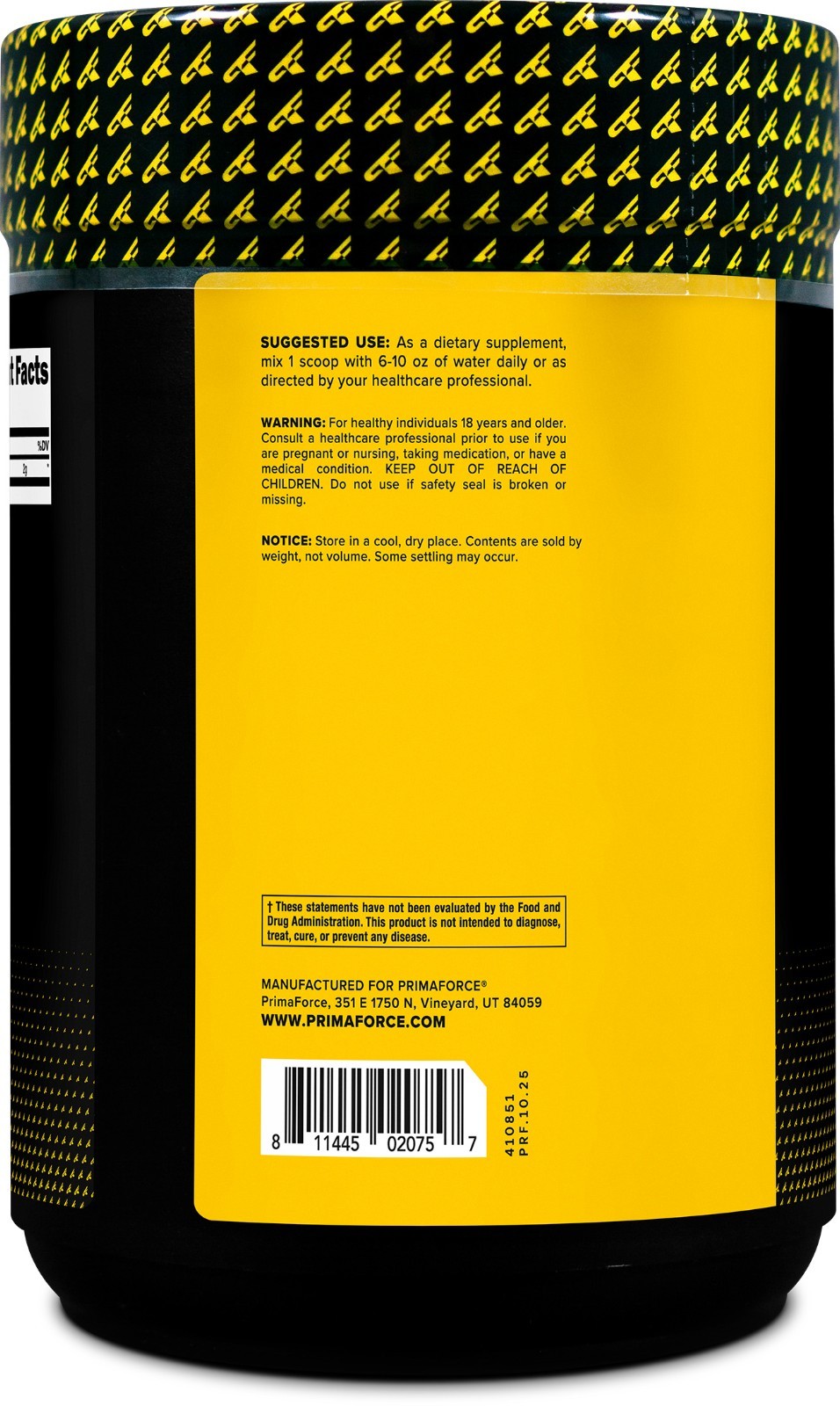 PrimaForce L-Citrulline Malate Powder, Unflavored Supplement, 500 grams