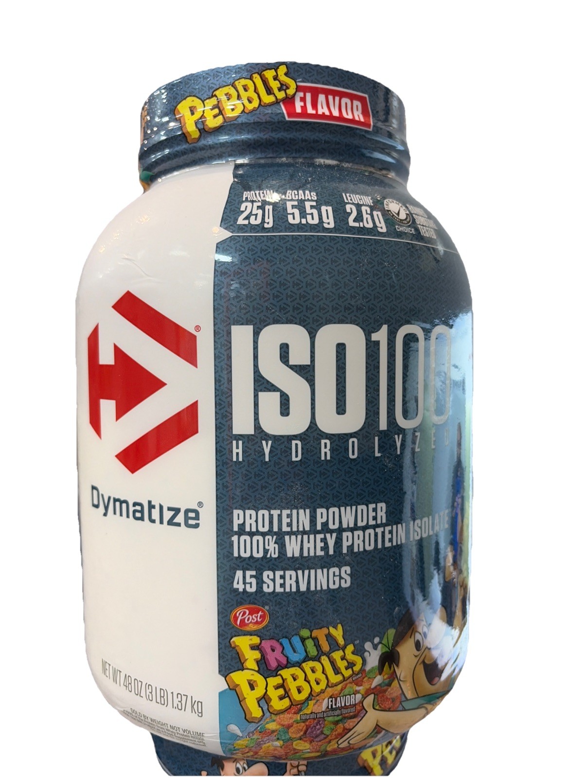 ISO100® Hydrolyzed, 100% Whey Protein Isolate, Fruity Pebbles, 3 lb EXP.11/26