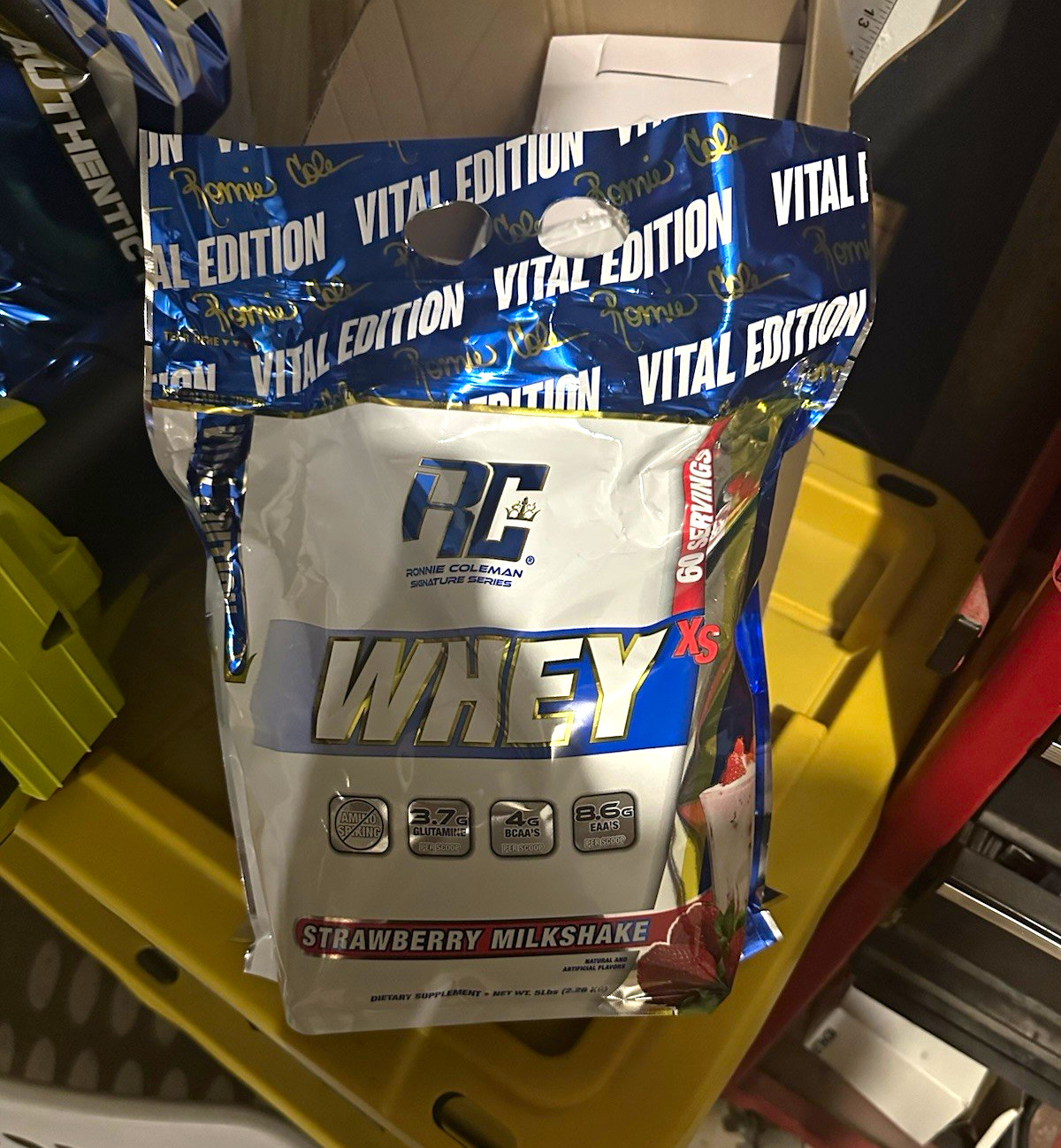Ronnie Coleman Vital Edition Whey Protein Powder, Strawberry Milkshake, 5 lb7/26