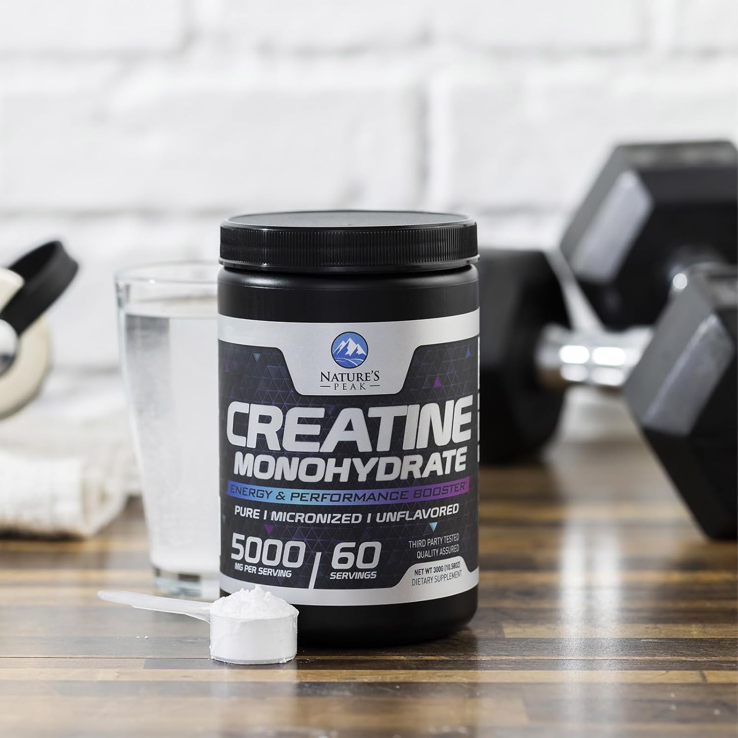 Creatine Monohydrate Micronized Powder 5000mg – Unflavored – Workout Supplement