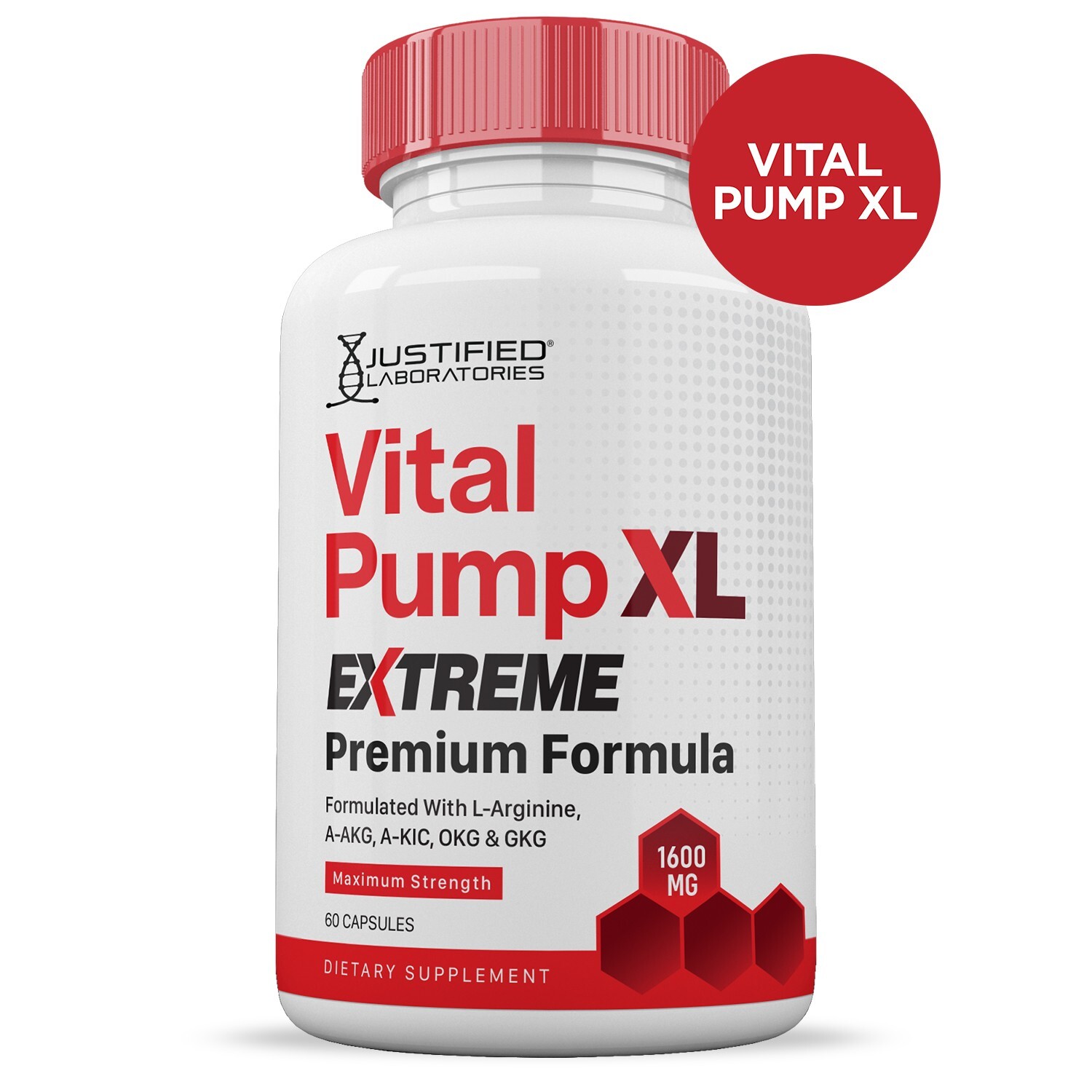 Vital Pump XL Extreme 1600MG For Men Premium Formula Supplement Pills 2 Pack