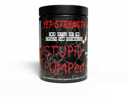Yep Stupid Pumped – Stimulant-Free Pump with L-Citrulline DL-Malate, Glycerol…