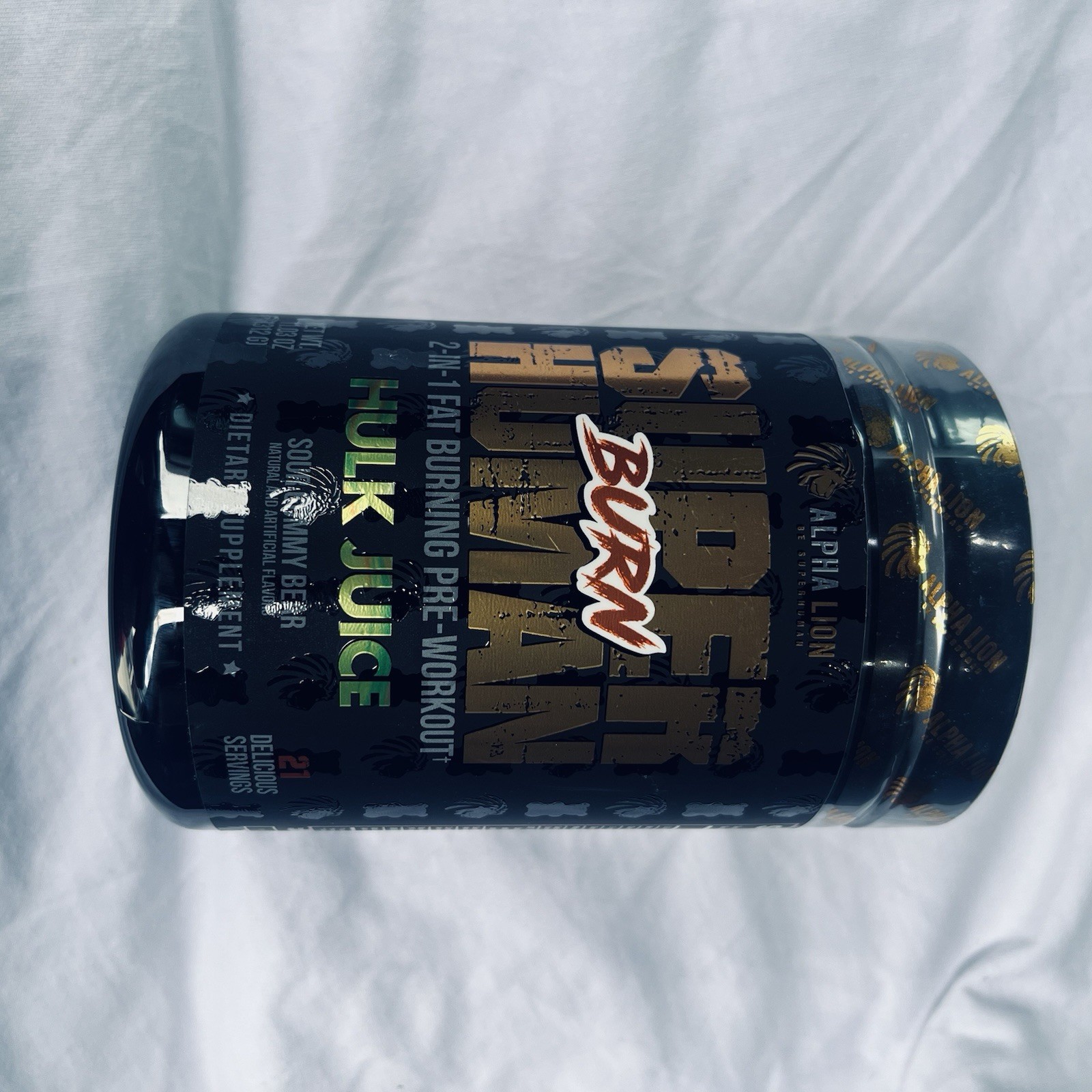 Alpha Lion Superhuman Burn Pre-Workout . Sour Gummy Bear. 21 Servings.