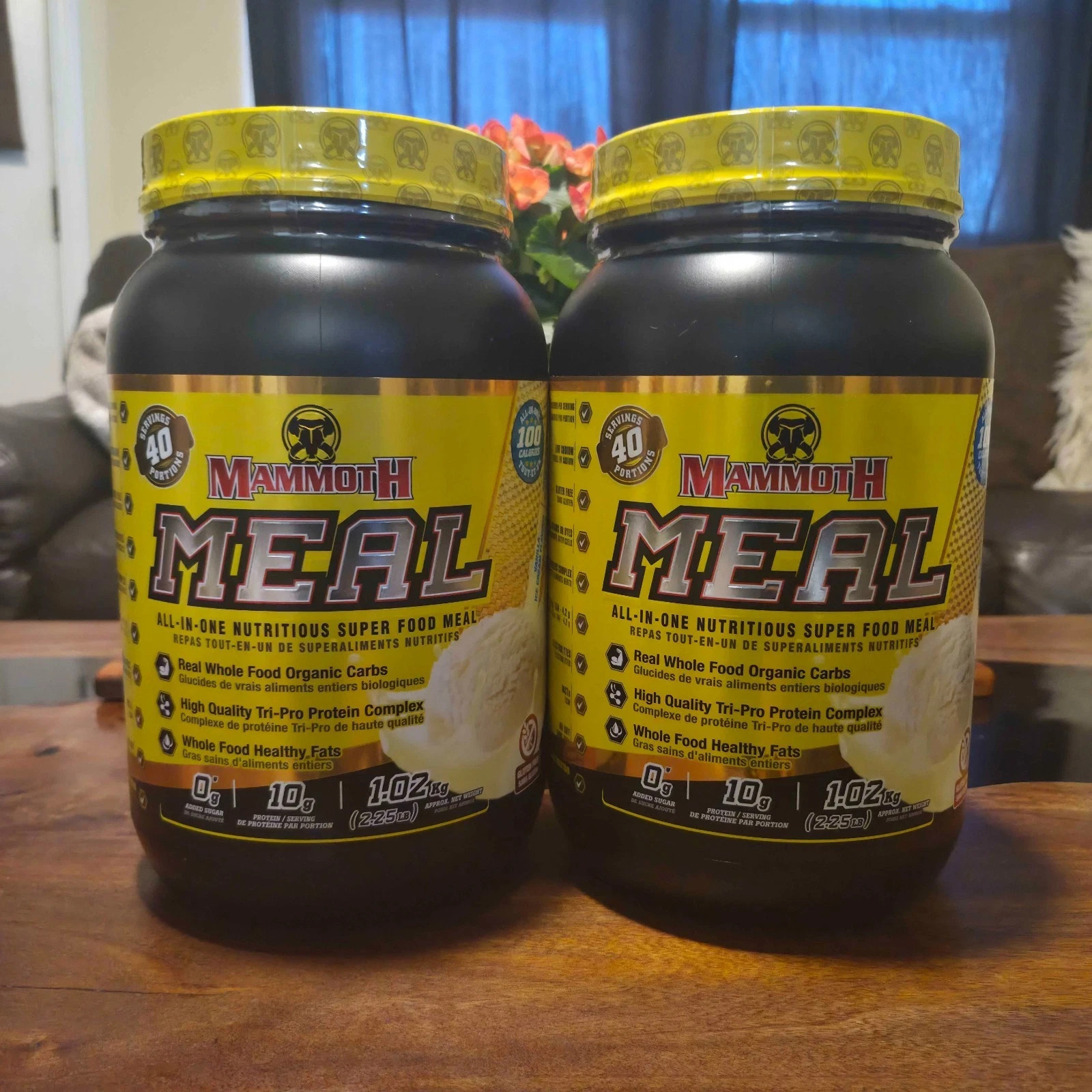 2 Pack Protein Powder 2.25lb NEW/SEALED – Vanilla Ice Cream Flavor, Mammoth Meal