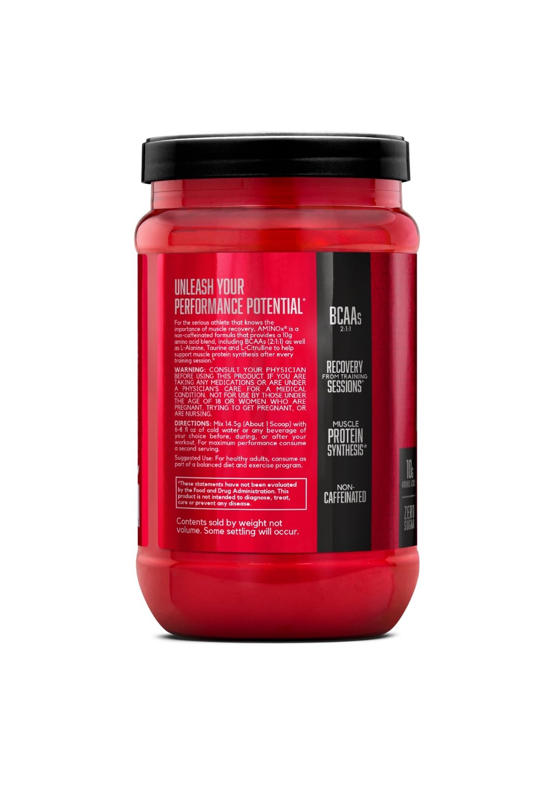 Amino X Muscle Recovery Powder – BCAAs, 10g Amino Acids, Keto Friendly, Zero Sug