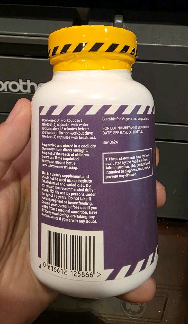 CrazyBulk TREN-MAX TRENOROL 1 Month Supply 120 capsules New sealed Exp. 07/2027