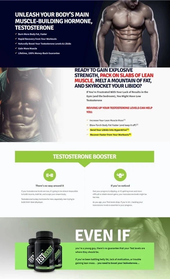 TEST BOOST Max Sculptnation Build Muscle Men Fat Weight Loss & New – Sealed-NEW-