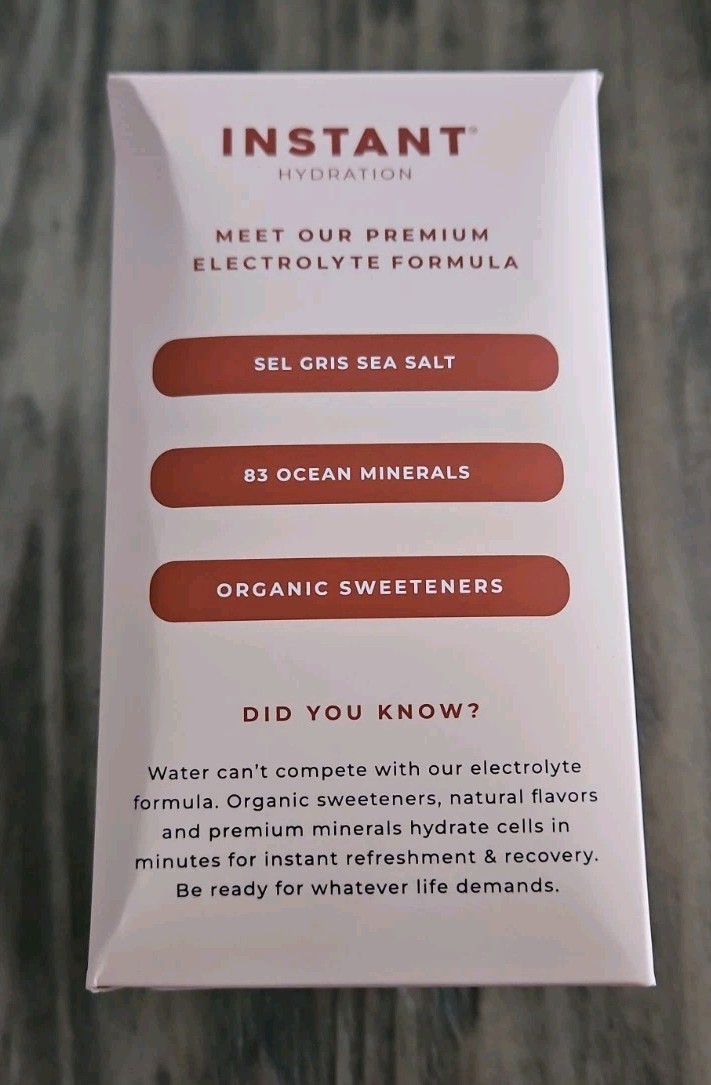 Instant Hydration: 26 Electrolyte Packets – Watermelon Flavor Exp 9/27