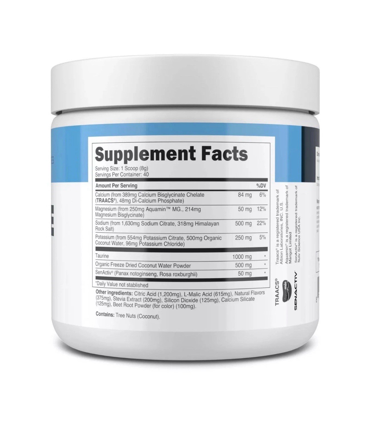 🍍🥥🍍Transparent Labs Hydrate Electrolyte Tropical Punch 40 Servings Exp 11/26