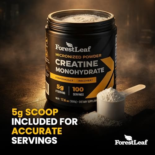 Creatine Monohydrate Powder 5G 100 Servings Unflavored