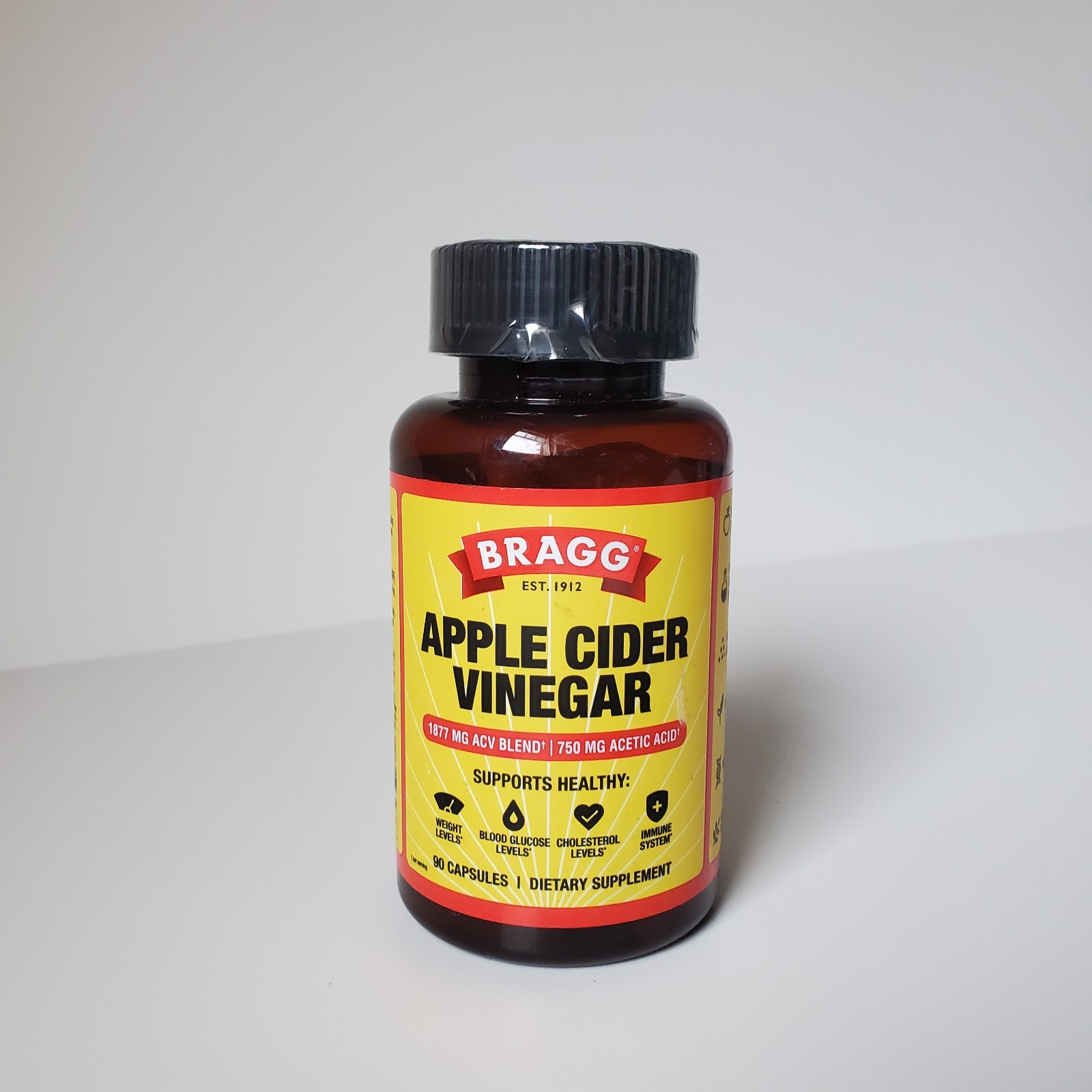 1 Bottle Apple Cider Vinegar Capsules with Vitamin D & Zinc 90 Capsules BB 11/26