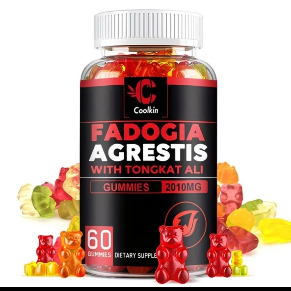 Fadogia Agretis Tongkat Gummies 2 Month Supply for Vigor Test Booster+ Endurance