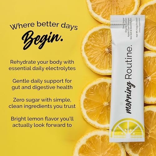 Morning Daily Hydration | Electrolyte Powder Packets | 0.23 Ounce (Pack of 30)