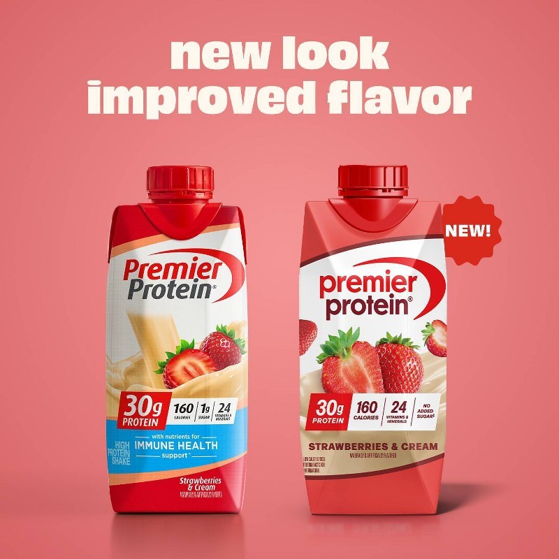 Premier Protein Strawberries & Cream Non-Caffeinated Whey Protein Nutritional