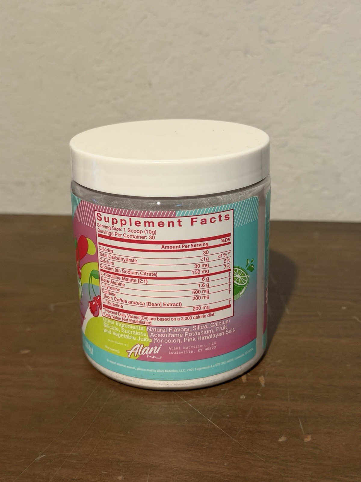 Alani Nu Pre Workout Powder, Cherry Twist, 30svgs – Exp. 1/28 – 2 Pack