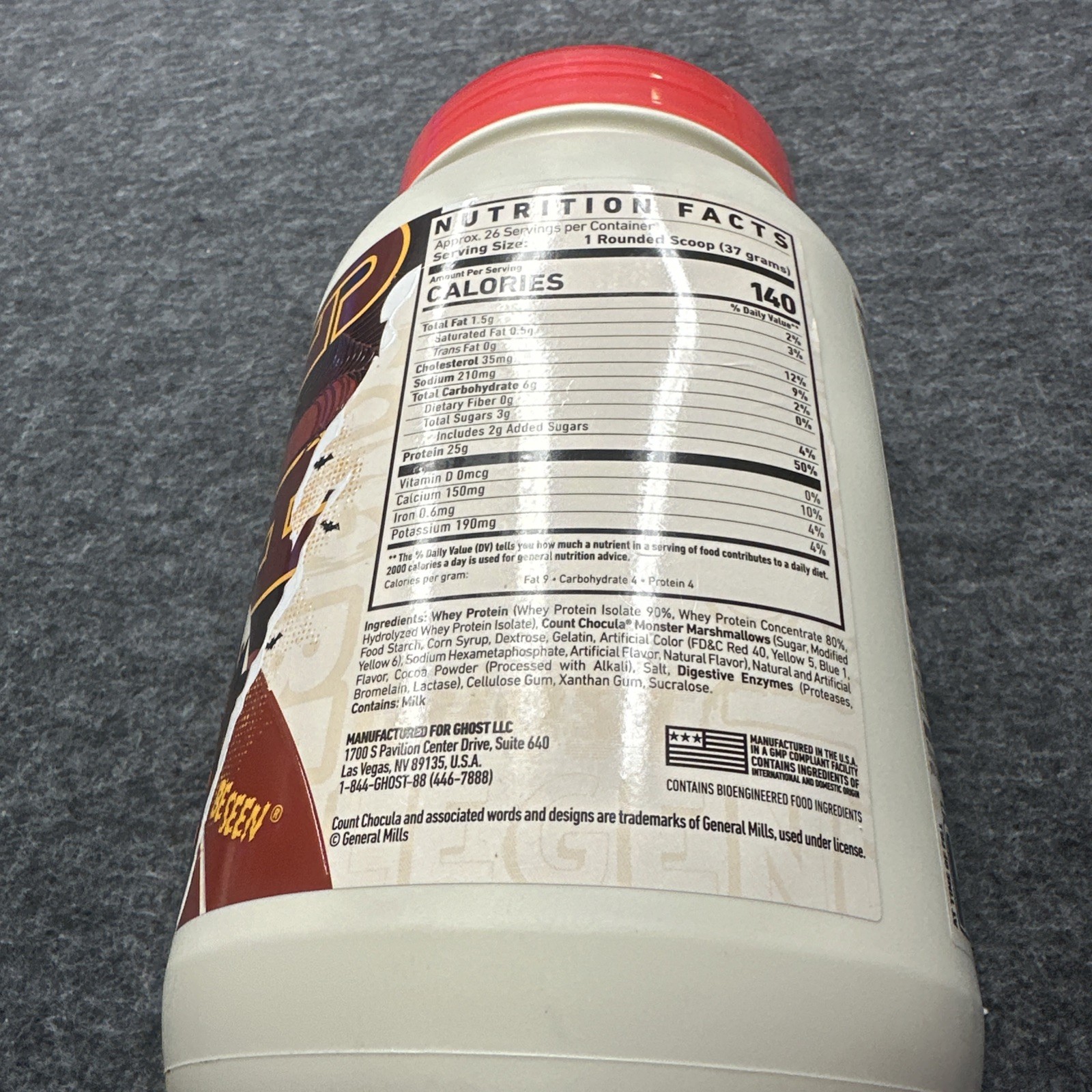 GHOST Protein Powder Drink Chocolate COUNT CHOCULA 2 LB Limited Edition Sold Out