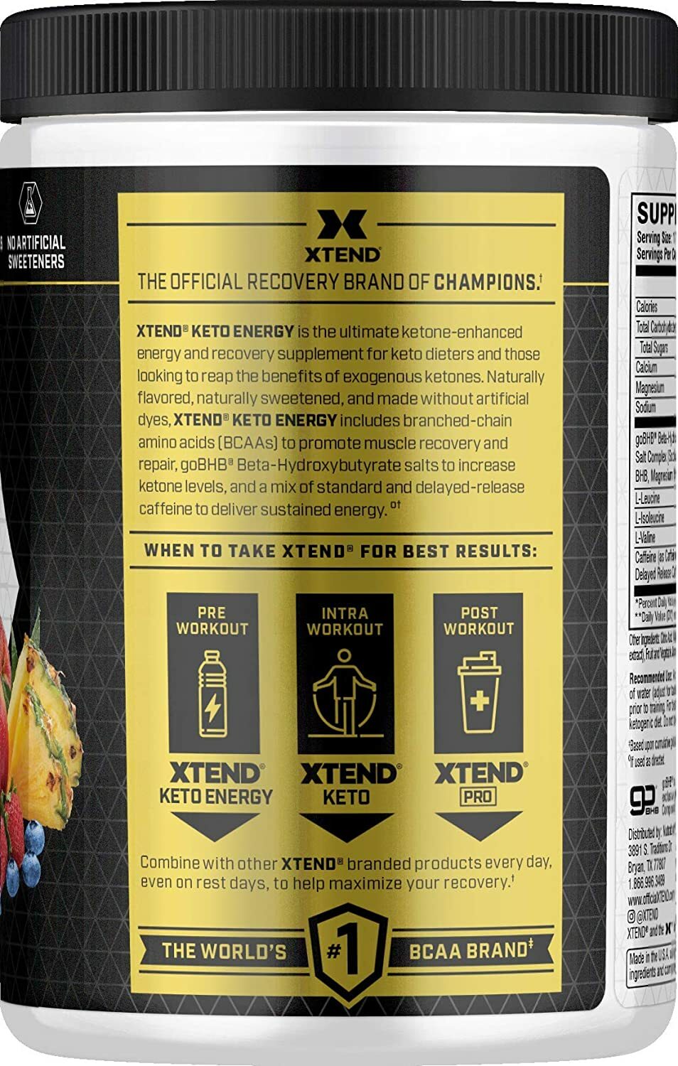 Xtend Keto – The Perfect Keto & BCAA Amino Acids – 20 & 30 Servings – ALL FLAVOR