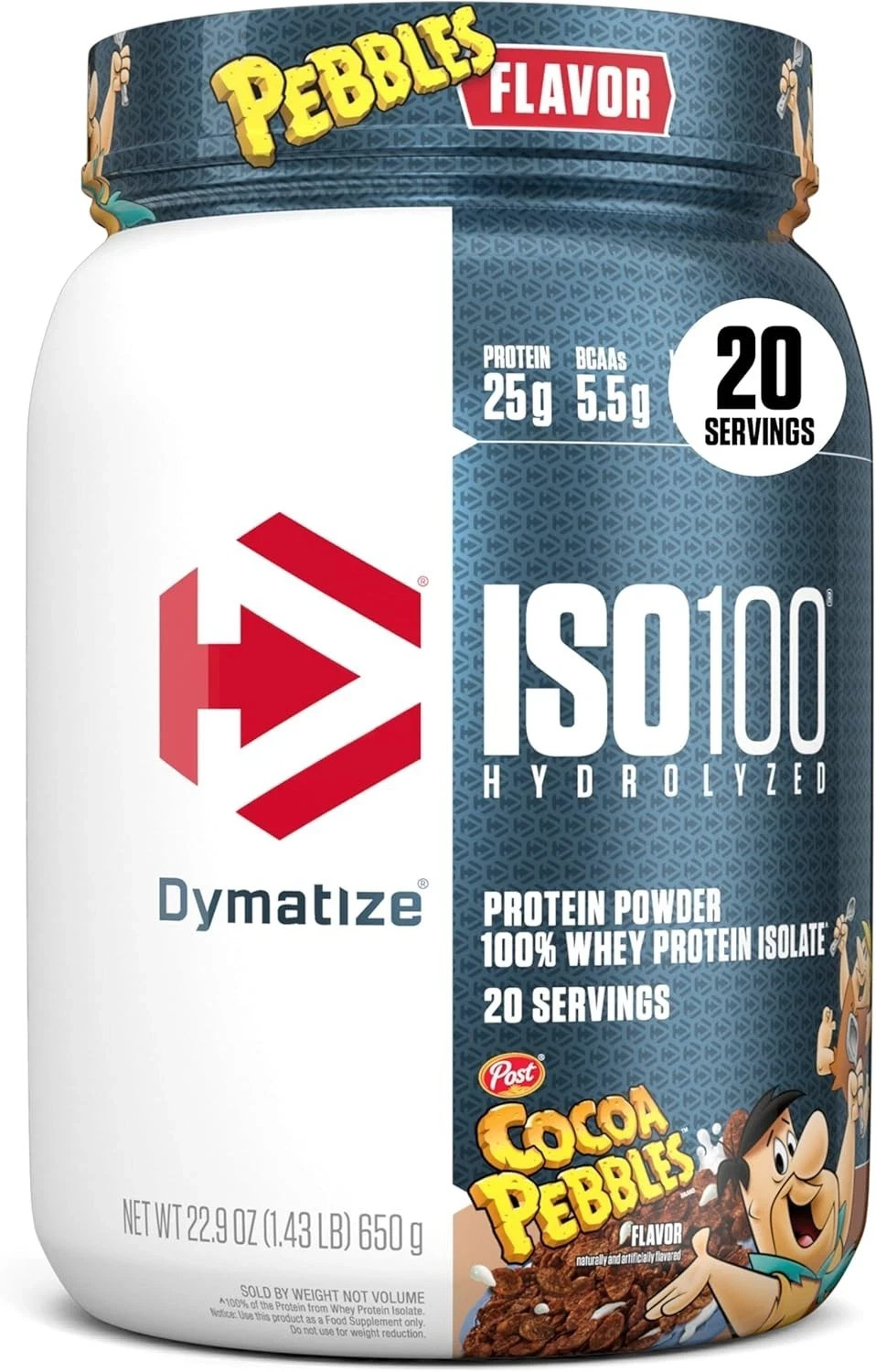 Dymatize x Cocoa Pebbles ISO100 Whey Protein Powder Isolate,Protein, 20 Servings