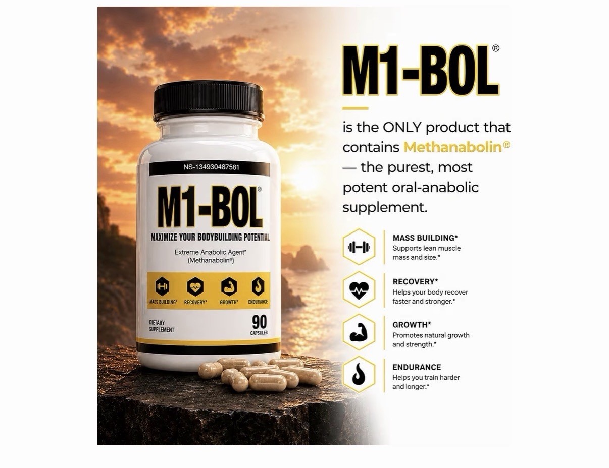 AVRY Labs M1-BOL Methanabolin Vegan Bodybuilding Capsules 90ct Ex2/27