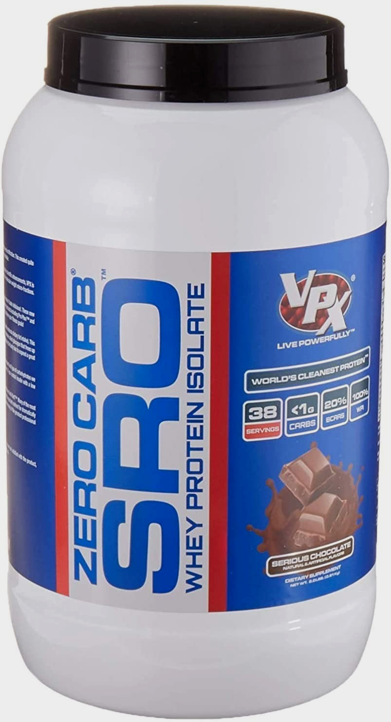 ZERO CARB SRO Whey Protein Isolate 2.0 Lbs, 38 Servs,90 Calories,Mixes Instantly