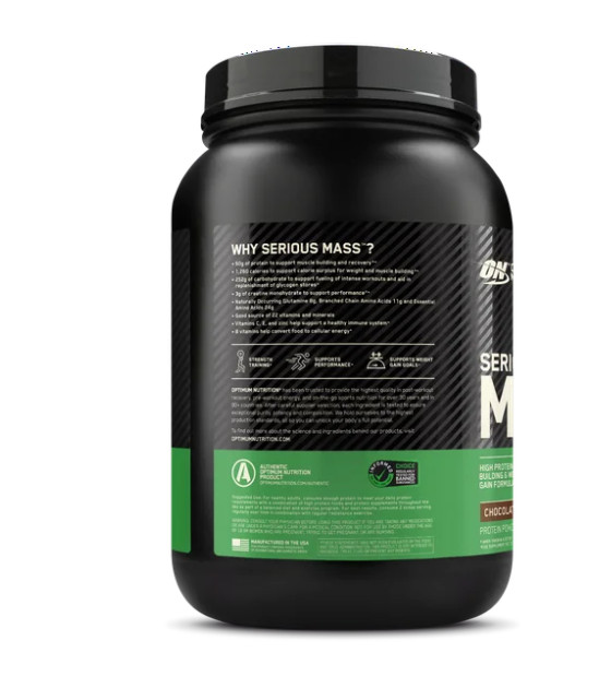 Optimum Nutrition Serious Mass Chocolate Weight Gainer Protein 3LB